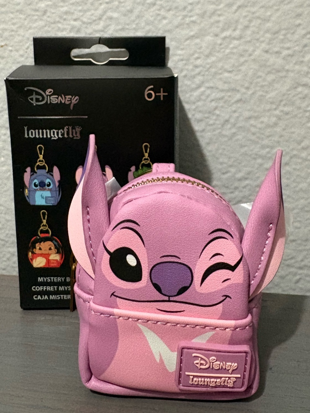 NIB Stitch Lilo & Stitch Cosplay
Mini Backpack Keychain
Charm - Confirmed ANGEL
